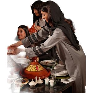 Trendyol Indigo Geborduurde Glanzende Lang Geweven Pet En Abaya En Abaya Tctss24Kf00004