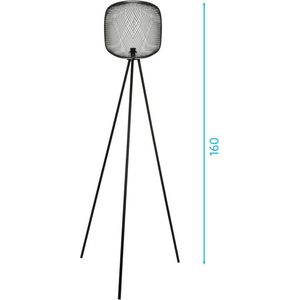 Urban Living - Modern Spirit Vloerlamp - Zwart - Metaal