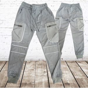 Joggingbroek reflex grijs -s&C-134/140-Joggingbroeken