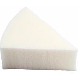 Driehoekige witte verf/make-up sponsjes 8x stuks - Schminken/verfen/grimeren