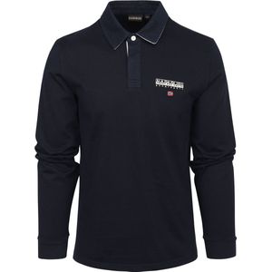 Napapijri - Polo Rugby Navy - Modern-fit - Heren Poloshirt Maat L