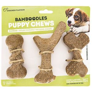 bamboodles_puppy chews_ kippensmaak_voor pups tot 7kg
