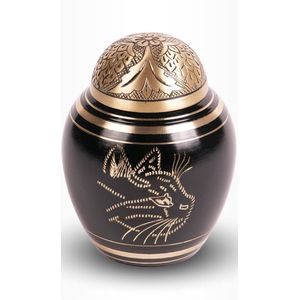 Crematie urn - Urn voor katten -Messing-30% korting handgemaakte urn voor uw kat. Dierenurn