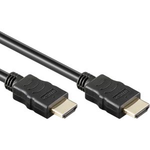 Nedis High Speed ​​HDMI-Kabel met Ethernet - HDMI Connector - HDMI Connector - 4K@30Hz - ARC - 10.2 Gbps - 2.00 m - Rond - PVC - Zwart - Label