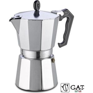 G.A.T. Italia Lady Oro Moka Percolator 9 kops - 450ml - Made in Italy