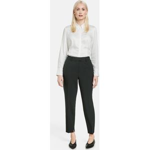 TAIFUN Dames 7/8-broek met persplooien slim fit Schwarz-46