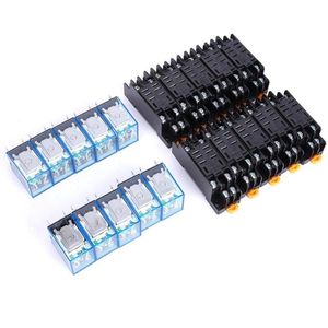 8 Pin DC 24V AC Coil Power Relay with Base for Washing Machines