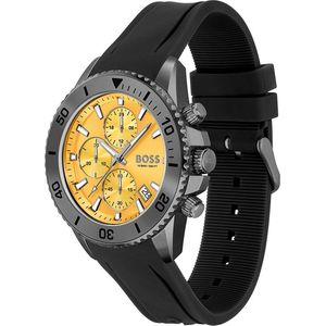 Hugo Boss Admiral 1513968 Horloge - Siliconen - Zwart - Ø 45 mm