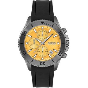 Hugo Boss Admiral 1513968 Horloge - Siliconen - Zwart - Ø 45 mm