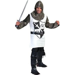 Funny Fashion - Middeleeuwse & Renaissance Strijders Kostuum - Drakendoder Ridder - Man - - Maat 56-58 - Carnavalskleding - Verkleedkleding