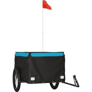 vidaXL-Fietstrailer-45-kg-ijzer-zwart-en-blauw