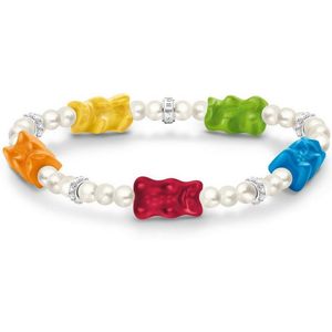Thomas Sabo - A2153-052-7-L15 - Armband - 925 zilver - Dames - Goldbär veelkleurig - 15cm