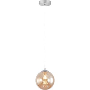 Hanglamp Voor Eetkamer, Slaapkamer, Woonkamer - Glass Serie - Bollamp 1xG9 - lichts excl. lichtbron - GOUDEN KLEUR