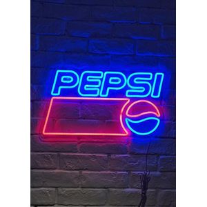 OHNO Neon Verlichting Frisdrank 5 - Neon Lamp - Wandlamp - Decoratie - Led - Verlichting - Lamp - Nachtlampje - Mancave - Neon Party - Kamer decoratie aesthetic - Wandecoratie woonkamer - Wandlamp binnen - Lampen - Neon - Led Verlichting - Blauw