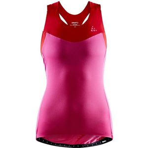 Craft Fietsshirt Mouwloos Dames Roze Rood - STRIDE SINGLET W FAME/BRIGHT RED - XS