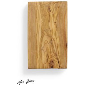 Mrs. Jones Premium Collection Olijfhouten Tapasplank - Ontbijtplank - Steakplank - Kaasplank - Rechthoekig - 250x150x18mm .