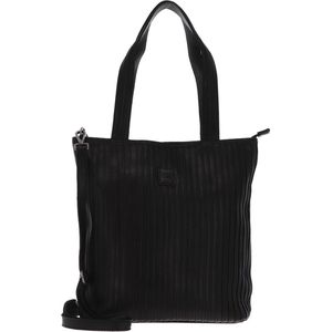 FREDsBRUDER Leren Schoudertas Vertical Shopper Black Zwart