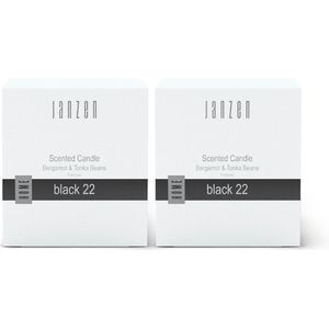 JANZEN Scented Candle Black 22 2-pack