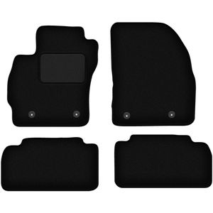 Zwarte velours vloermatten voor: Mazda 5 II minivan (2010-)