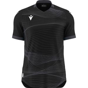 Macron Wyvern Eco Shirt Korte Mouw Heren - Zwart / Antraciet | Maat: XXL