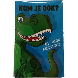 Uitnodigingskaarten - Tyrannosaurus rex - 6st.