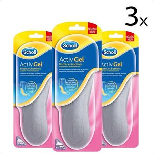 Scholl Inlegzolen Activ Gel Laarzen en Enkellaarzen – 1 Paar x3