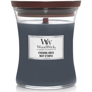 WoodWick Hourglass Medium Geurkaars - Evening Onyx