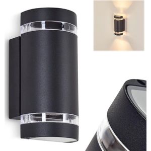 Buitenwandlamp met Schemersensor en Up & Down Effect - Tuinverlichting IP44