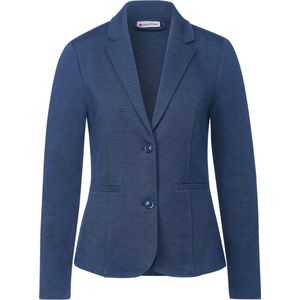 Street One QR basic Dames Blazer - dark intense gentle blue melange - Maat 40