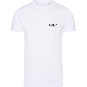 Ballin Est. 2013 - Heren Tee SS Small Logo Shirt - Wit - Maat 3XL