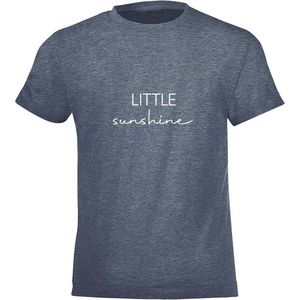 Be Friends T-Shirt - Little sunshine - Kinderen - Denim - Maat 8 jaar