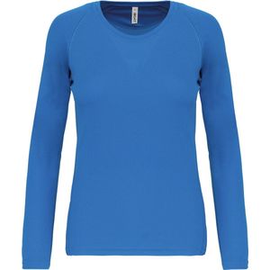 PROACT® Damessportshirt Lange Mouwen PA444 - Aqua Blue - S