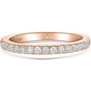 Starlet - 14k Roségouden Moissanite Eternity Ring