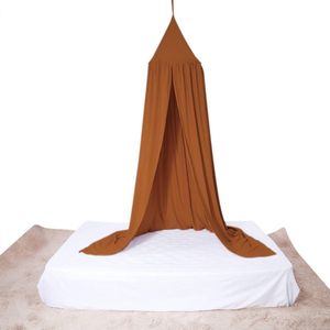 Ronde Koepel Bed Luifel Kids Spelen Tent Opknoping Klamboe Gordijn Voor Baby Kids Lezen Spelen Slaapkamer Decoratie (Kleur: Geel-bruin)