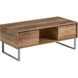 Niceey Salontafel met Lade - Koffietafel - Bijzettafel - Opbergruimte - 104 x 49.5 x 39.5 cm - Hout