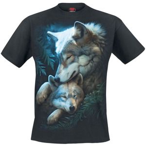 Spiral Mother's Love T-shirt zwart L Katoen Heren - Basics, Dieren, Rock wear, Romance