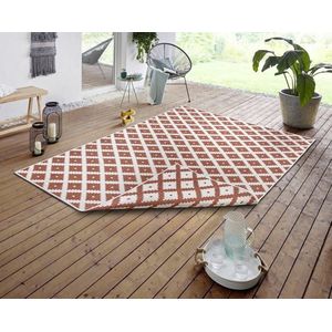 Flycarpets Omkeerbaar Vloerkleed - Binnen & Buitenkleed Nizza- Cayenne - 200x290 cm