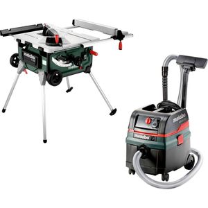 Metabo TS 254 Zaagtafel op onderstel & Alleszuiger / bouwstofzuiger (ASR 25 L SC) combiset - 2000W - 254 x 30mm