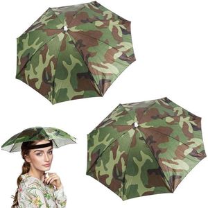 Inovra ® Handige en Opvouwbare Camouflage Hoedparaplu voor Outdoor Activiteiten
