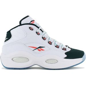 Reebok Question Mid - Heren Sneakers Basketbalschoenen Schoenen Leer Wit GW8857 - Maat EU 42 UK 8