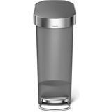 Simplehuman Prullenbak Slim - 40 l - Grijs