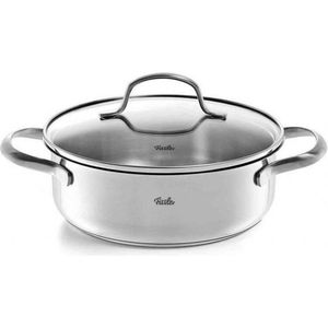 Fissler San Francisco Kookpan Laag met Glazen Deksel - 1L - Ø 16cm