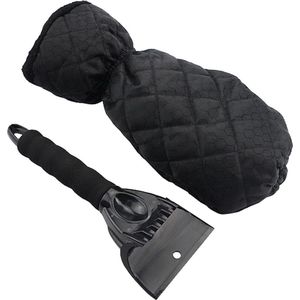 Auto Ijskrabber Met Mitt Voorruit - Sneeuw Schraper Met Warme Fleece Gevoerde Handschoen - Ice en Sneeuwschuiver Schraper .