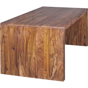 Bureau - Massief Hout - Sheesham Computertafel 200 cm - Echt Houten Design Bureautafel in Landelijke Stijl