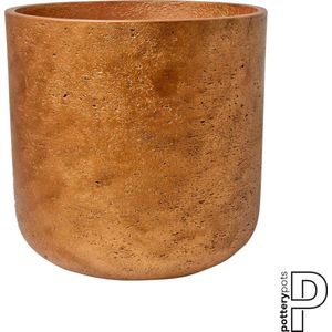 Pottery Pots Bloempot Charlie Metalic copper-Koper D 18 cm H 17.5 cm