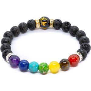 DW4Trading Chakra Armband 2 - met Gekleurde Kralen