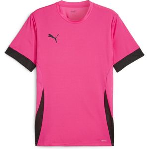 PUMA teamGOAL Matchday Jersey Heren Sportshirt - Fluro Pink Pes-PUMA Zwart-PUMA Zwart - Maat L