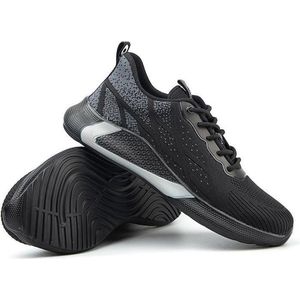 Veiligheidsschoenen - Lichtgewicht - Sneakers - Werkschoenen - Sportief - Stalen Neus - Antiperforatiezool - Antislip - Zwart - 44