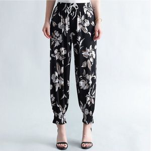 Dames broek - Broek - Lange Broek - Bloemen - One Size