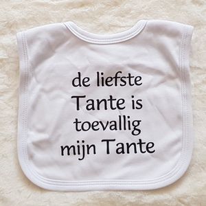 Baby slabbetje cadeau tekst tante zwangerschap bekendmaking aankondiging voor de liefste aanstaande geboorte gaat worden jullie worden zwangerschapsaankondiging